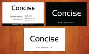 Business Card Design by Sbss for Concise Systems, LLC | Design: #1598555
