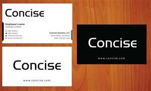 Business Card Design by Sbss for Concise Systems, LLC | Design: #1598562