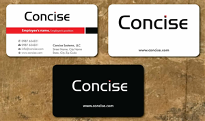 Business Card Design by Sbss for Concise Systems, LLC | Design: #1600136