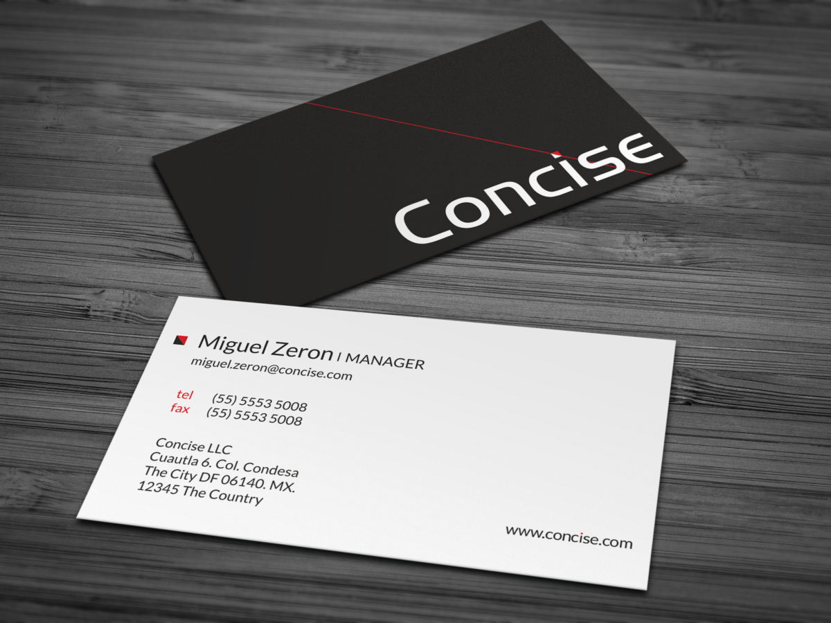 Business Card Design by HYPdesign for Concise Systems, LLC | Design #1599152