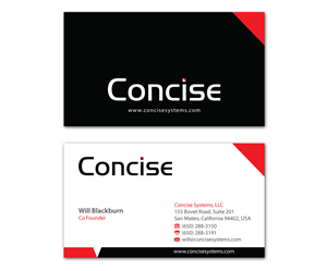 Business Card Design by MDesign for Concise Systems, LLC | Design: #1605265