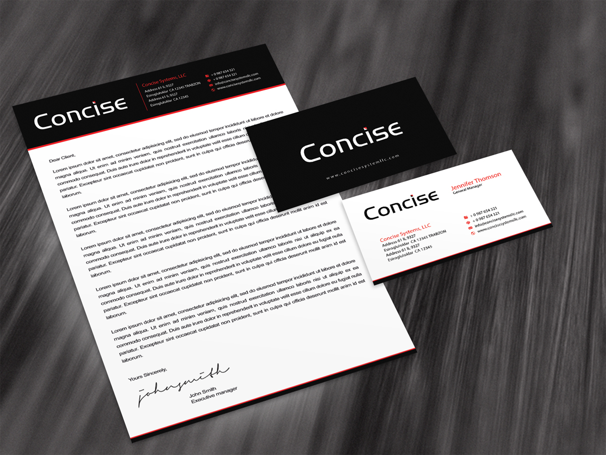 Design de Papeterie par diRtY.EMM pour Concise Systems, LLC | Design #1598178