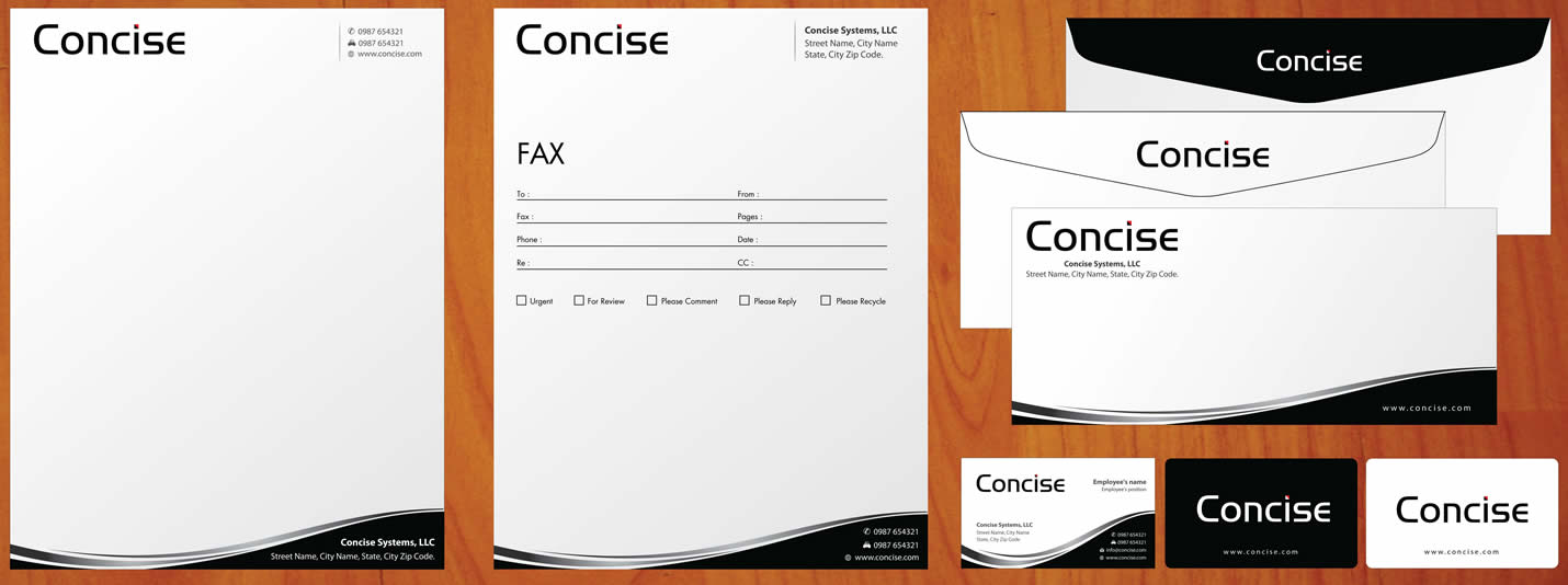 Stationery Design by Sbss for Concise Systems, LLC | Design #1598539