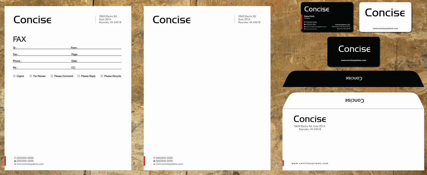Stationery Design by Sbss for Concise Systems, LLC | Design #1622047