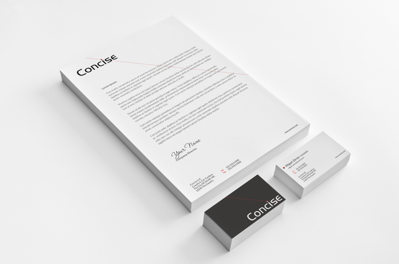 Stationery Design by HYPdesign for Concise Systems, LLC | Design #1599144