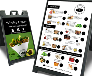 Signage Design by senja for Wholey Crepe | Design: #5937003