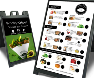 Signage Design by senja for Wholey Crepe | Design: #5937006