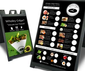 Signage Design by senja for Wholey Crepe | Design: #5943839