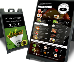 Signage Design by senja for Wholey Crepe | Design: #6025973