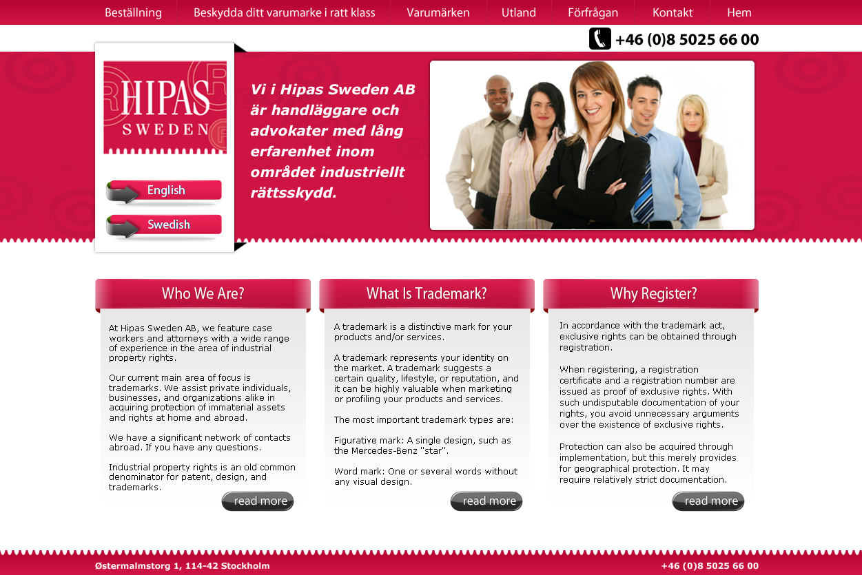 Web Design by LogoDesigns.ae for Hipas Sweden AB | Design #313532