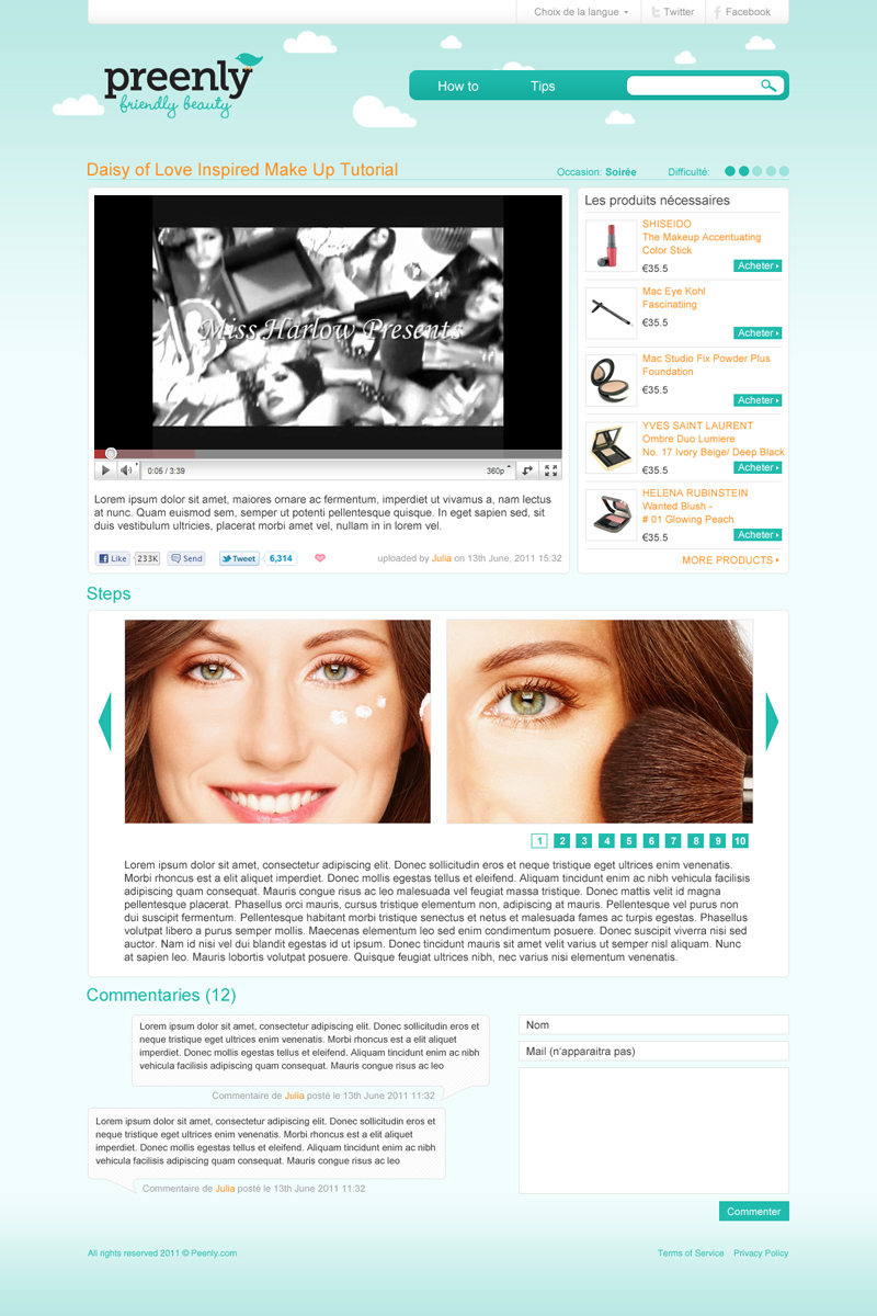 Web Design par teszter pour ce projet | Design #317592