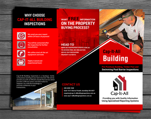 Flyer Design by debdesign for Cap-It-All Building Inspections | Design #5911875