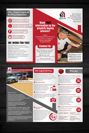 Flyer Design by ESolz Technologies for Cap-It-All Building Inspections | Design #6000971
