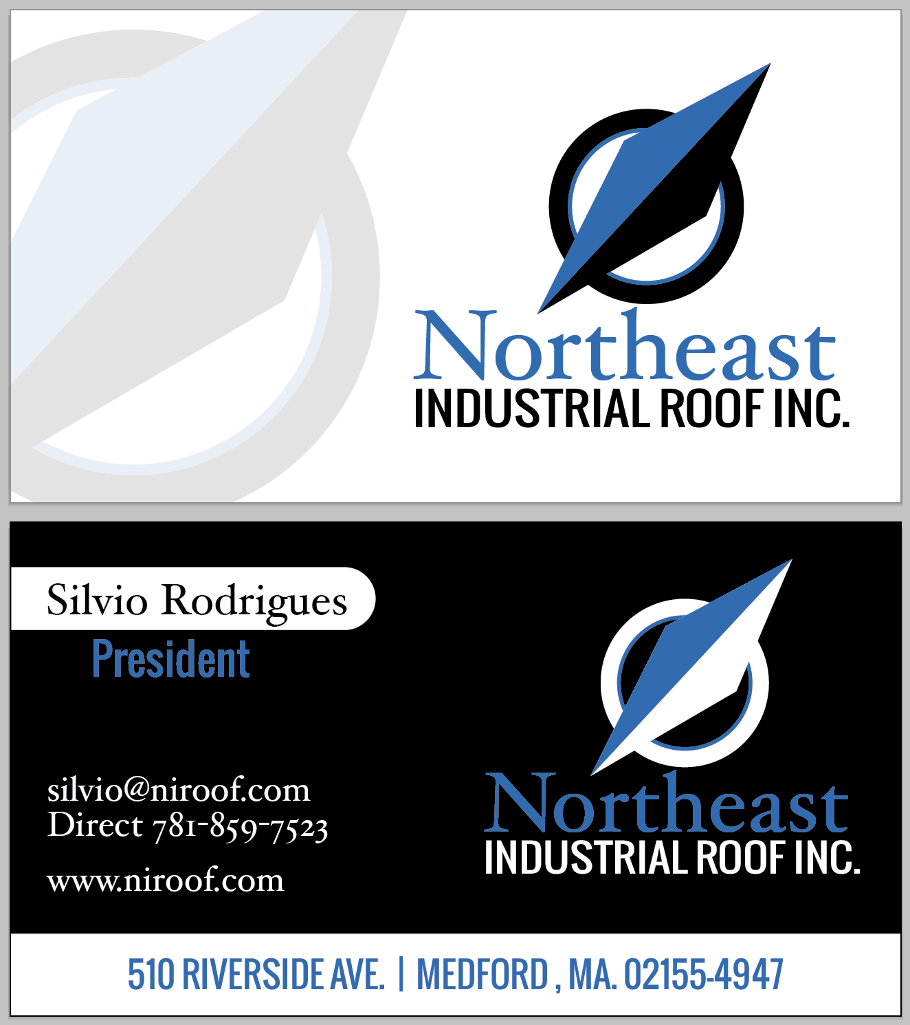 Design de Carte de Visite par HG Design-FL pour Northeast Industrial Roof | Design #5933813