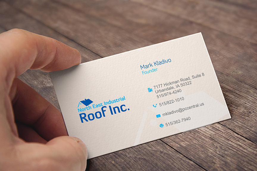 Design de Carte de Visite par pushaplata.17 pour Northeast Industrial Roof | Design #5919247