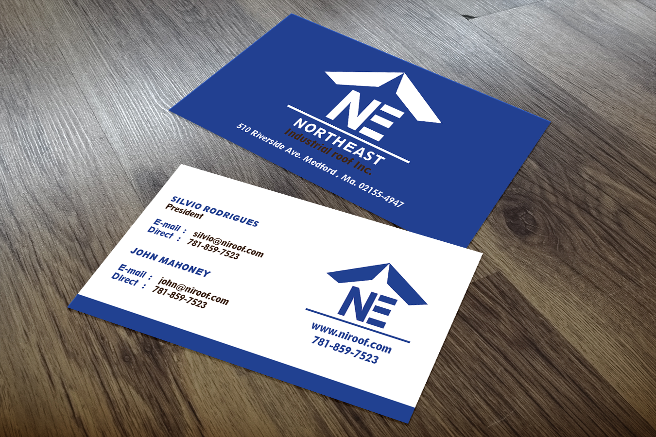 Design de Carte de Visite par Sajin pour Northeast Industrial Roof | Design #5919350