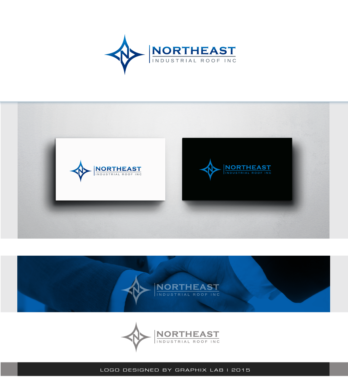 Business Card Design by Graphix Lab for Northeast Industrial Roof | Design #5925379