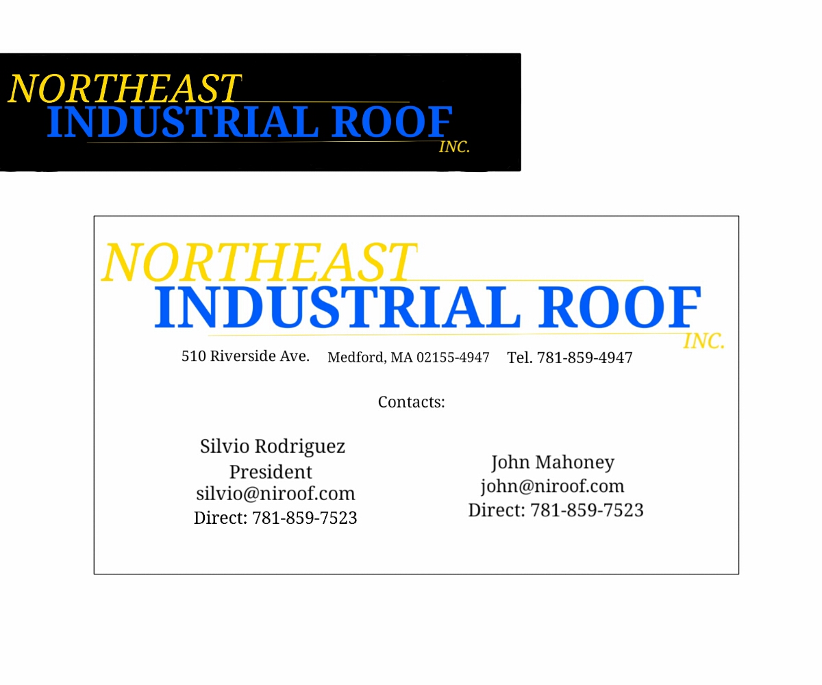 Business Card Design by James Ponce for Northeast Industrial Roof | Design #5951784