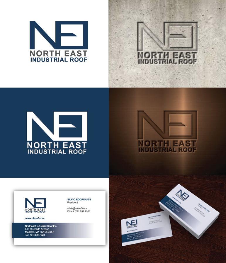 Business Card Design by Malibu Designs for Northeast Industrial Roof | Design #5949067