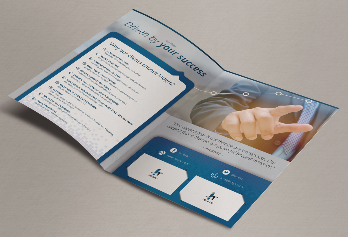 Brochure Design by Oilegak for Indgro (Pty) Ltd | Design #6019759