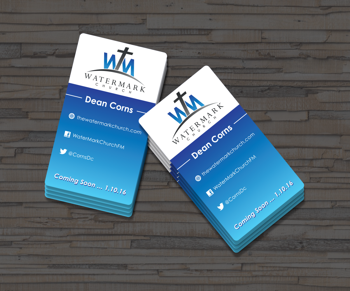Visitenkarten-Design von nreimer für The WaterMark Church | Design #5951172