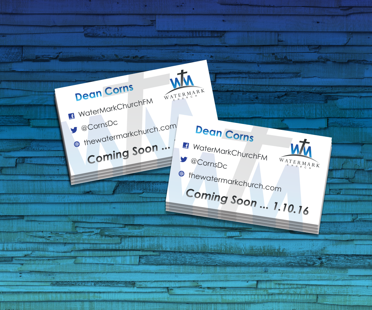 Visitenkarten-Design von nreimer für The WaterMark Church | Design #5951179