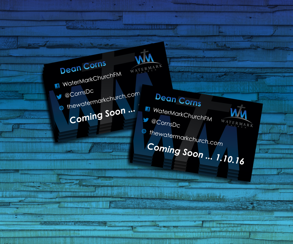 Visitenkarten-Design von nreimer für The WaterMark Church | Design #5959234