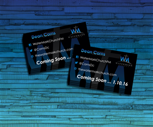 Business Card Design by nreimer for The WaterMark Church | Design: #5959234