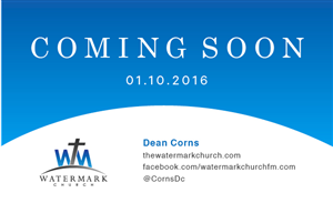 Visitenkarten-Design von Soto für The WaterMark Church | Design: #5967922