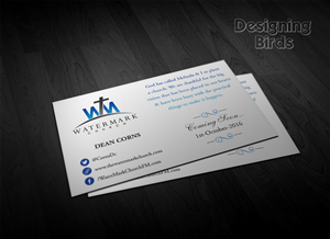 Visitenkarten-Design von Pointless Pixels India für The WaterMark Church | Design #5956074