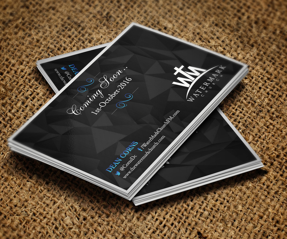 Business Card Design by Pointless Pixels India for The WaterMark Church | Design #5956110