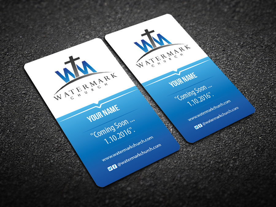 Business Card Design by snowymasterdesigns for The WaterMark Church | Design #5970025