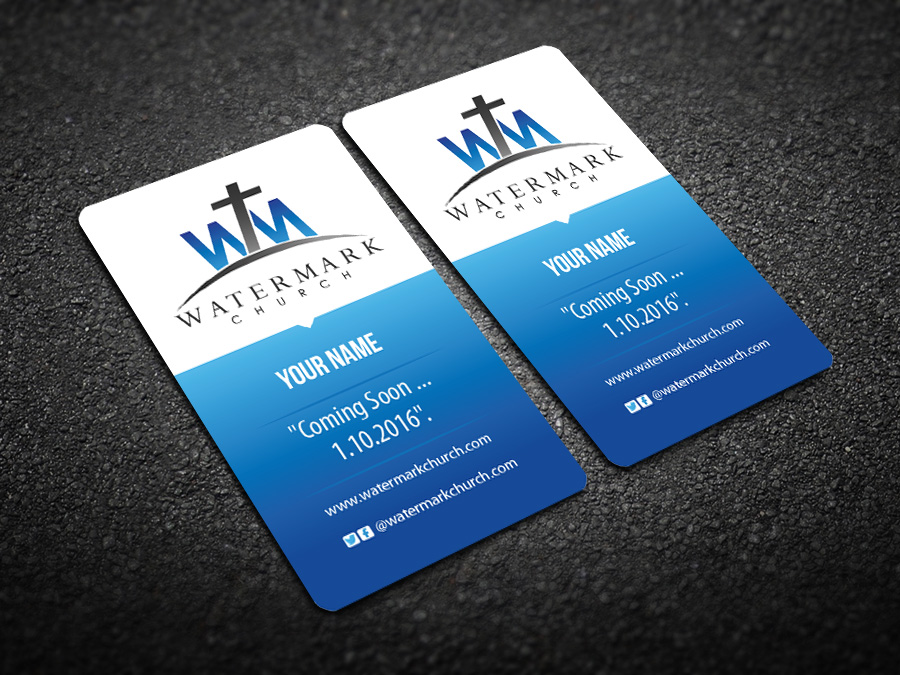 Business Card Design by snowymasterdesigns for The WaterMark Church | Design #5970044