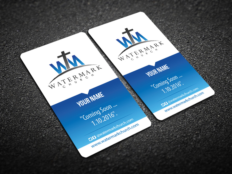 Visitenkarten-Design von snowymasterdesigns für The WaterMark Church | Design #5970091