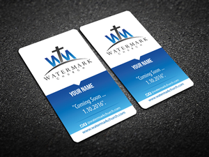 Visitenkarten-Design von snowymasterdesigns für The WaterMark Church | Design: #5970091