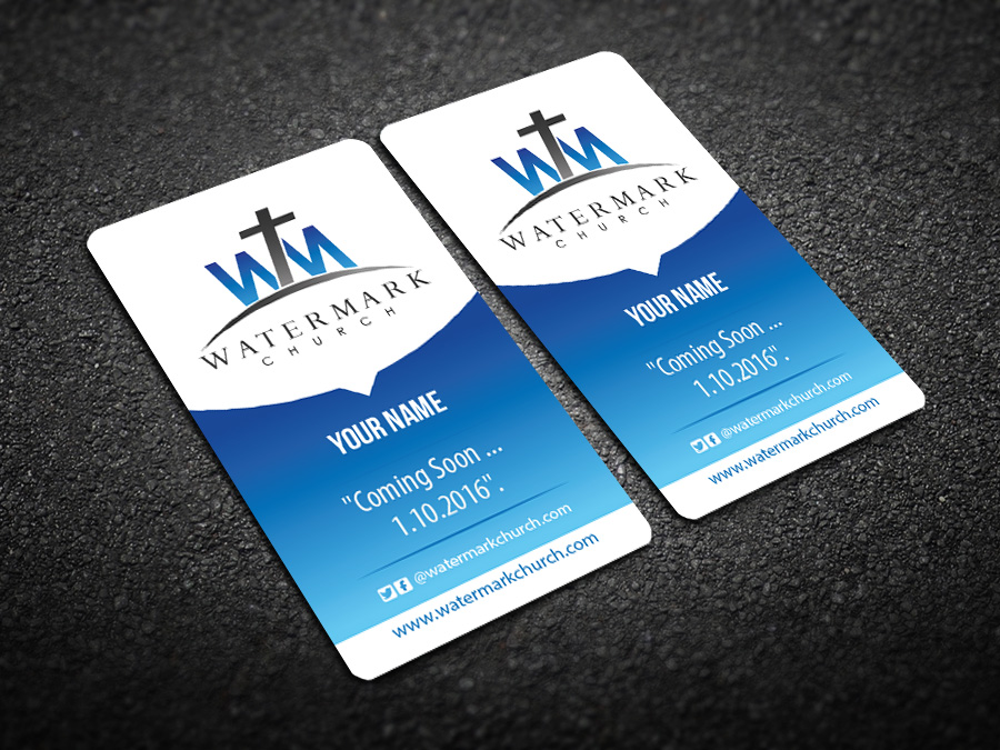 Business Card Design by snowymasterdesigns for The WaterMark Church | Design #5970099