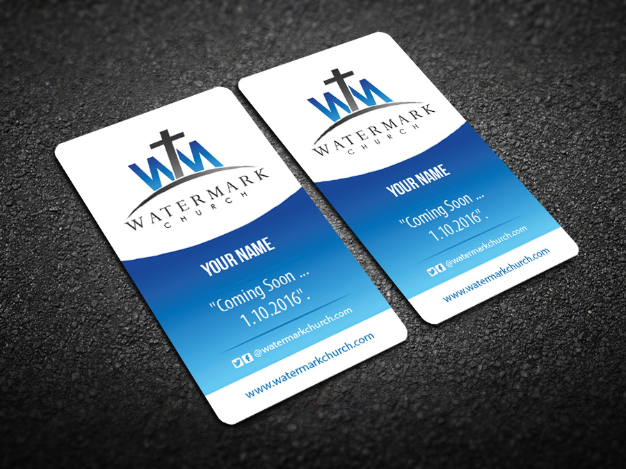 Business Card Design by snowymasterdesigns for The WaterMark Church | Design #5970245