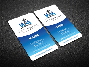 Visitenkarten-Design von snowymasterdesigns für The WaterMark Church | Design: #5970245