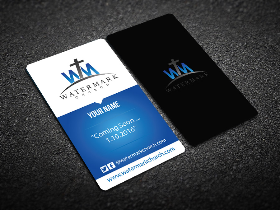 Diseño de Tarjeta de Presentación por snowymasterdesigns para The WaterMark Church | Diseño #5984969