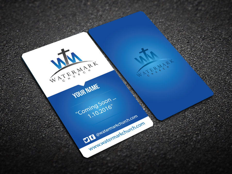 Business Card Design by snowymasterdesigns for The WaterMark Church | Design #5984974