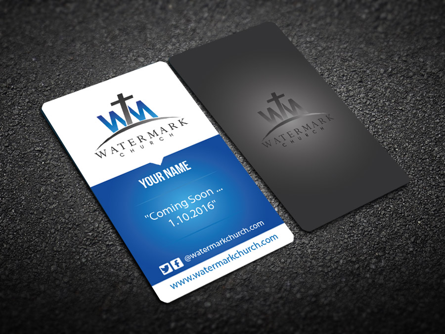 Business Card Design by snowymasterdesigns for The WaterMark Church | Design #5984977