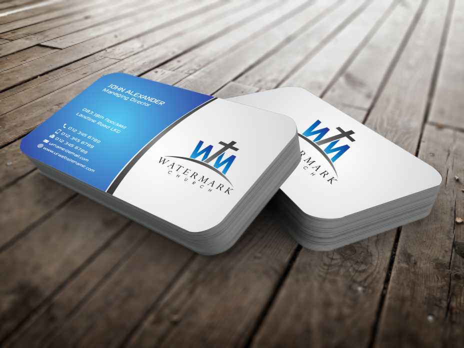 Business Card Design by szabist for The WaterMark Church | Design #5967489