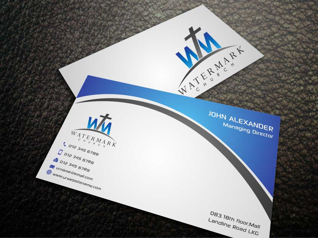 Visitenkarten-Design von szabist für The WaterMark Church | Design #5967490