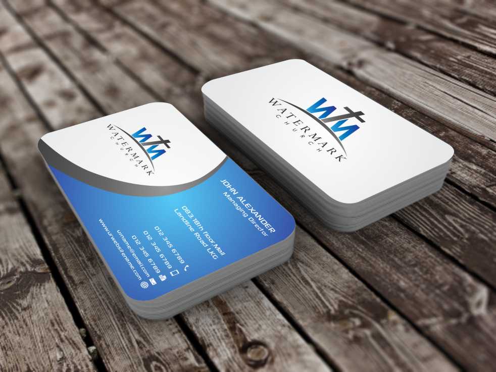 Business Card Design by szabist for The WaterMark Church | Design #5967491