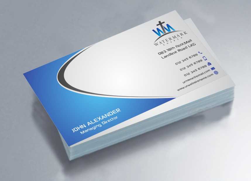 Business Card Design by szabist for The WaterMark Church | Design #5967493