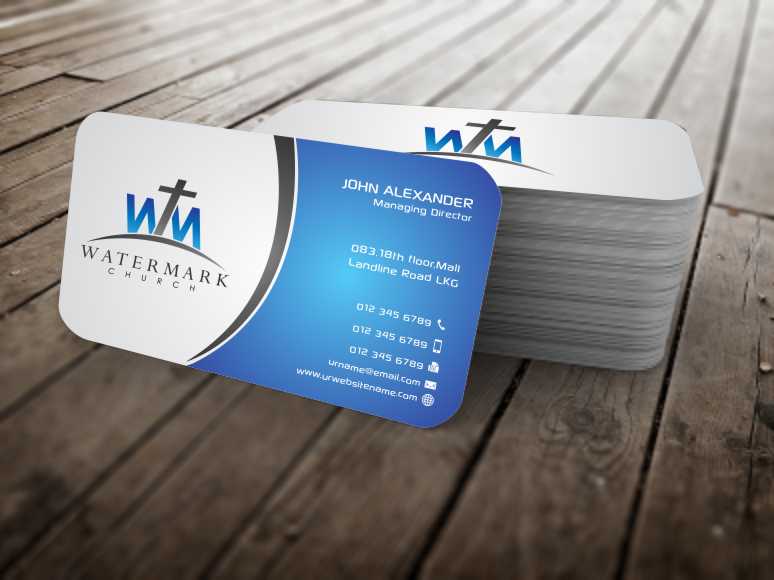 Visitenkarten-Design von szabist für The WaterMark Church | Design #5967503