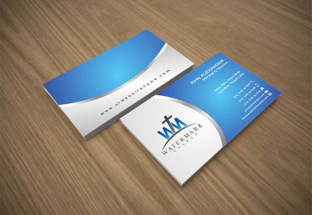 Business Card Design by szabist for The WaterMark Church | Design #5967509
