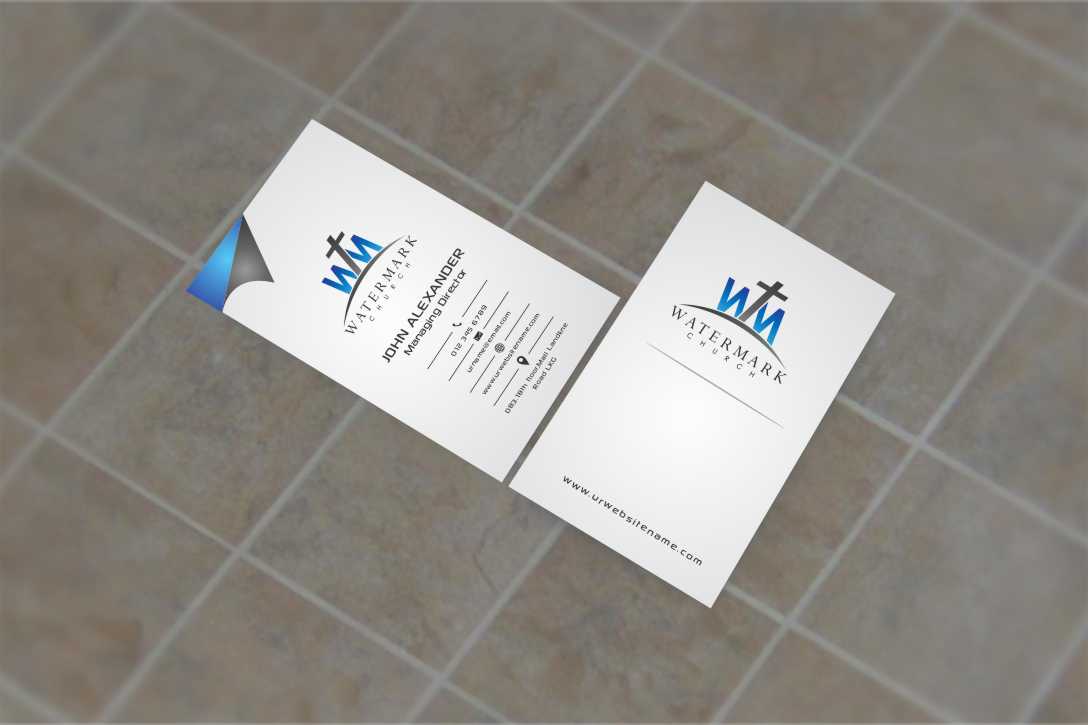 Business Card Design by szabist for The WaterMark Church | Design #5967519
