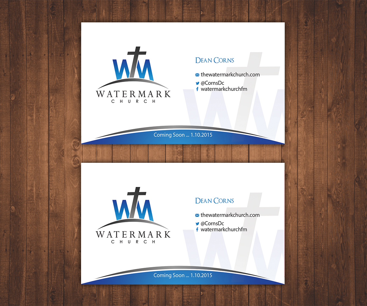 Business Card Design by Stylez Designz for The WaterMark Church | Design #5980140