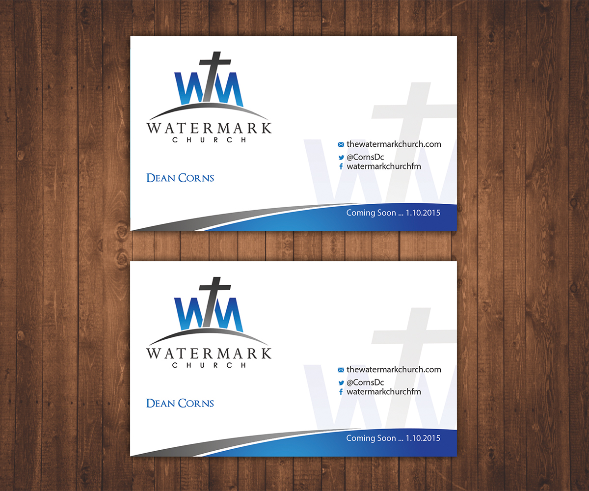 Business Card Design by Stylez Designz for The WaterMark Church | Design #5980332